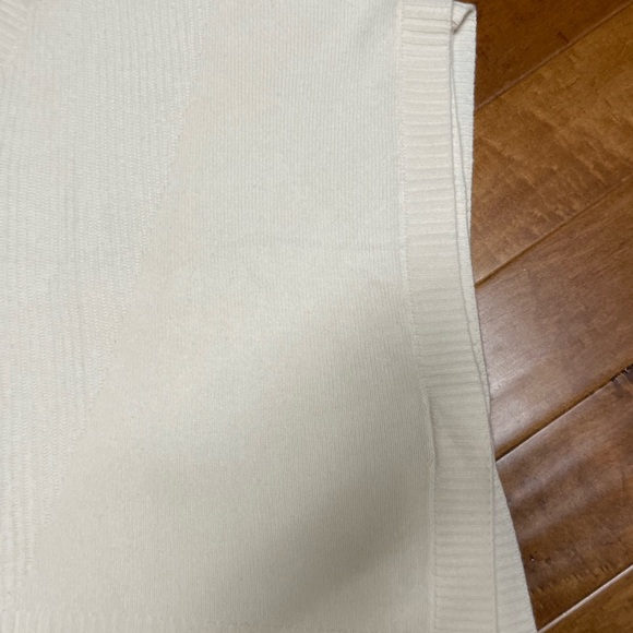 New Nordstrom Sweater Cardigan, One size, white wool, cashmere - Picture 2 of 3